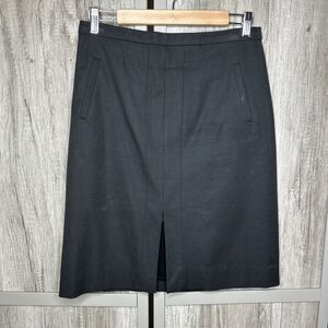 J Crew A Line Skirt Front Slit Pockets Lined Size 6